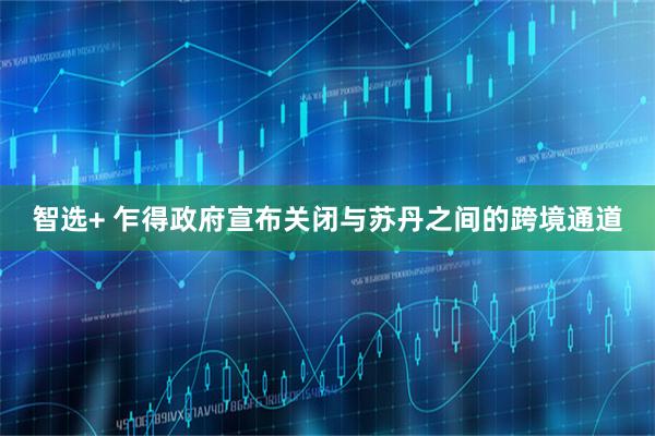 智选+ 乍得政府宣布关闭与苏丹之间的跨境通道