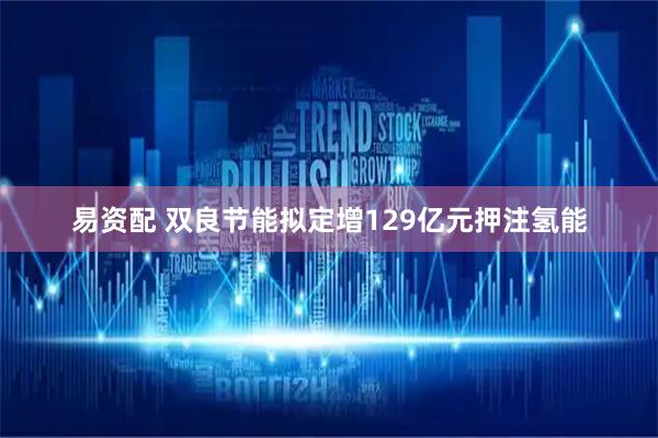 易资配 双良节能拟定增129亿元押注氢能